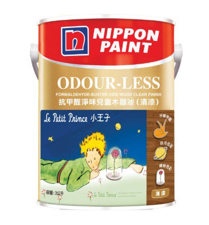 Wood & Metal Paint - Formaldehyde-Buster Odour-Less kids Wood Clear Finish